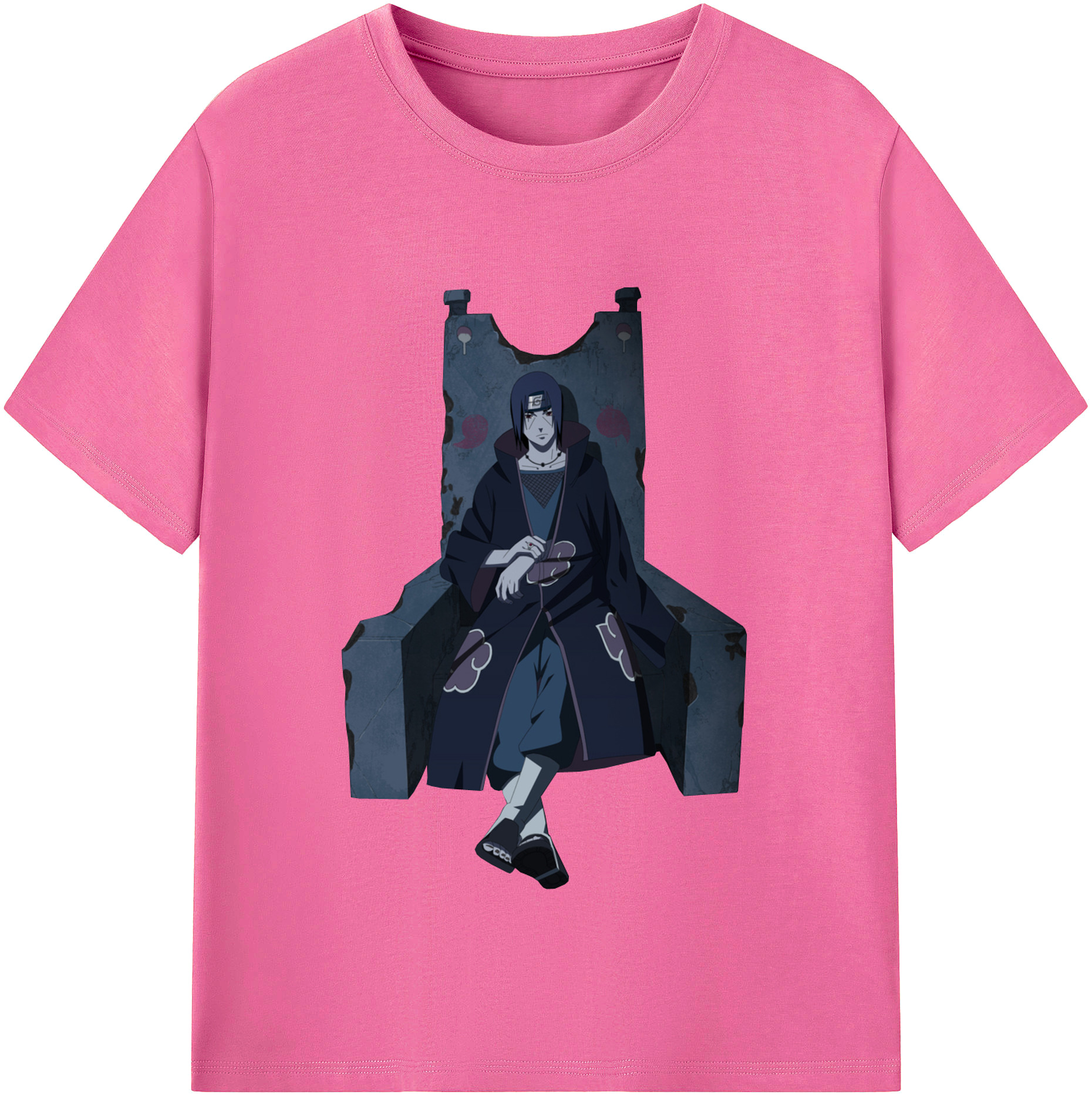 （画像用） NARUTO -ナルト- うちは イタチ Uchiha Itachi レディースカジュアルプリントTシャツ（綿100％）